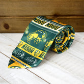 Fan Frenzy Gifts North Dakota State Bison Logo Men's Necktie  Officially Licensed NCAA